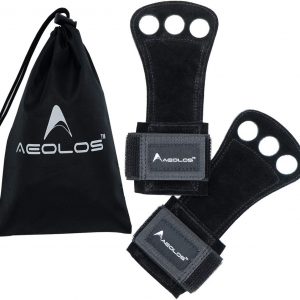 AEOLOS Leather Gymnastics Hand Grips-Great for Gymnastics,Pull up,Weight Lifting,Kettlebells and Cross Training