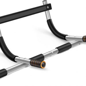 AOPA Pull Up Bar for Doorway, Total Upper Body Workout Bar Thickened Steel Max Limit 440lbs, Multi-Grip Portable Indoor Chin-Up Bar, No Screws Fits Most Door Ways (Up to 33"W)