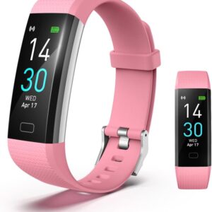 BrilliantHouse Fitness Tracker with Blood Pressure Heart Rate Blood Oxygen Monitor, Activity Tracker Sleep & Temperature Monitor, Smart Watch IP68 Waterproof Pedometer Step Counter for Kids Man Women