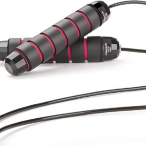 DEGOL Skipping Rope with Ball Bearings Rapid Speed Adjustable Jump Rope Cable and 6” Memory Foam Handles Ideal for Aerobic Exercise Like Speed Training, Extreme Jumping, Endurance Training and Gym