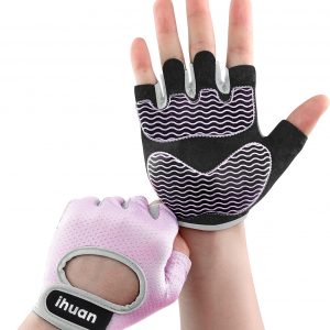 ihuan Lightweight Breathable Workout Gloves - Partition Palm Protection Gym Gloves | Enhance Grip Weight Lifting Gloves for Exercise | Fitness | Cycling Men & Women