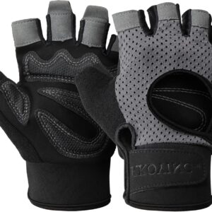 KKOYING Workout Gloves for Men and Women, Breathable Gym Gloves, Weight Lifting Gloves for Women and Men for Fitness Cycling Gym and Training, Exercise Gloves with Excellent Grip and Cushion Pads