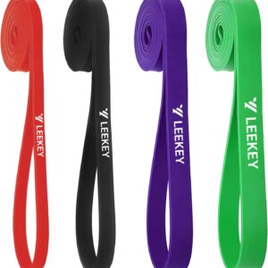 LEEKEY Resistance Band Set, Pull Up Assist Bands - Stretch Resistance Band Exercise Bands - Mobility Band Powerlifting Bands for Resistance Training, Physical Therapy,Home Workouts