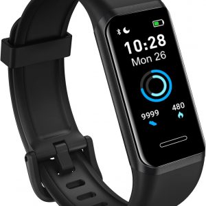 LIVIKEY Activity Fitness Tracker with Alexa Built-in, Heart Rate, Blood Oxygen, Sleep Monitor, Fitness Watch with Pedometer, IP68 Swimming Waterproof, Smart Watch with Step Tracker for Women Men