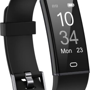 LIVIKEY Fitness Tracker Watch with Heart Rate Monitor, Step Counter IP67 Waterproof Activity Tracker with Pedometer & Sleep Monitor, Calories, Step Tracking for Women Men Compatible with Android iOS