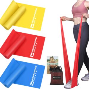 RENRANRING Resistance Bands for Working Out, Exercise Bands for Physical Therapy, Stretch, Recovery, Pilates, Rehab, Strength Training and Yoga Starter Sets