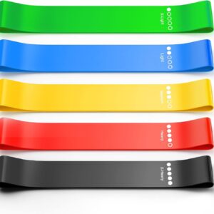 Resistance Bands, Exercise Workout Bands for Women and Men, 5 Set of Stretch Bands for Booty Legs, Pilates Flexbands