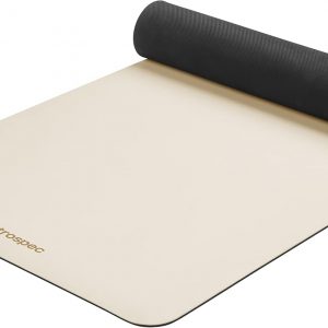 Retrospec Laguna 5mm Yoga Mat - Fitness Mat for Women, Men & Children, Slip-Resistant and Moisture Absorbing Exercise Mat for Home, Pilates, Yoga and Floor Workouts